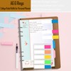 Rancco A6 Refill Paper, Colorful 6-Rings Binder Papers Refill, Filofax