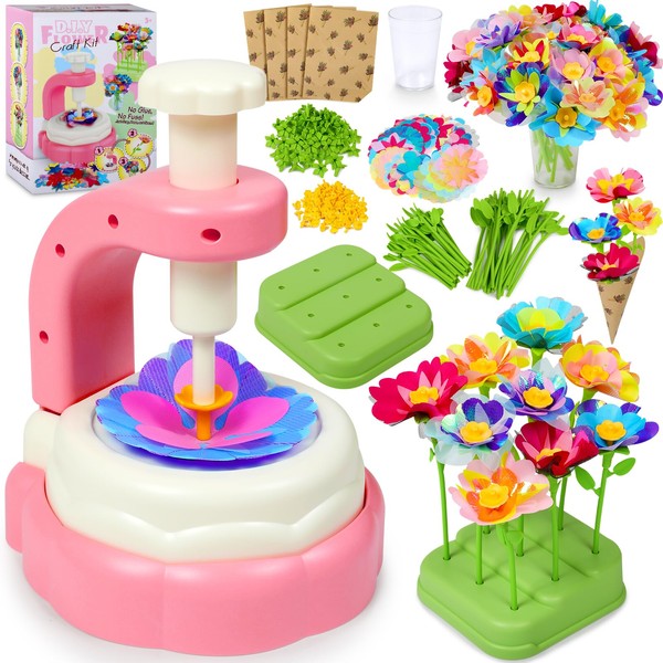 Fabric Flower Bouquets Toys DIY Craft Kits Toys for Kids