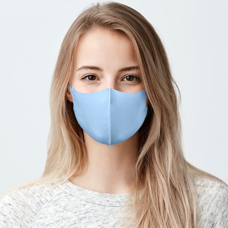 3 Pack Unisex Fabric Reusable Face Mask, with Ear Loops,