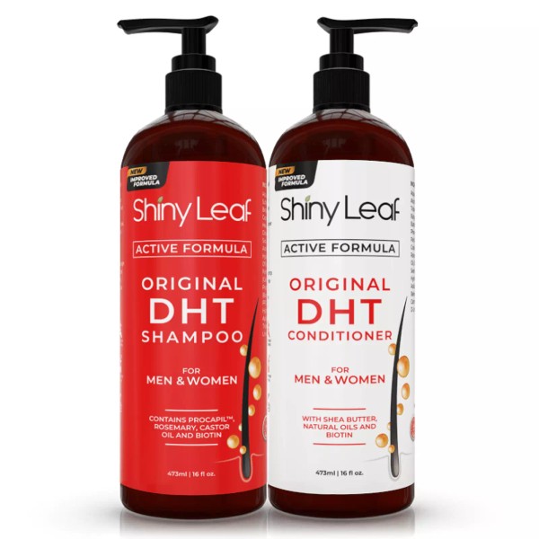 Shiny Leaf DHT Blocker Anti Hair Loss Shampoo and Conditioner