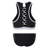 La-V Girls' Two-Piece Sports Bikini, black