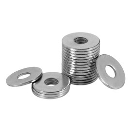 Washers M4 Large FOMGIIN Washers Stainless Steel A2 V2A 304, Body Washers DIN9021 / ISO7093, Washer M4 x 12 mm Pack of 200, Metal Washers for Screws & Nuts Threaded Rod