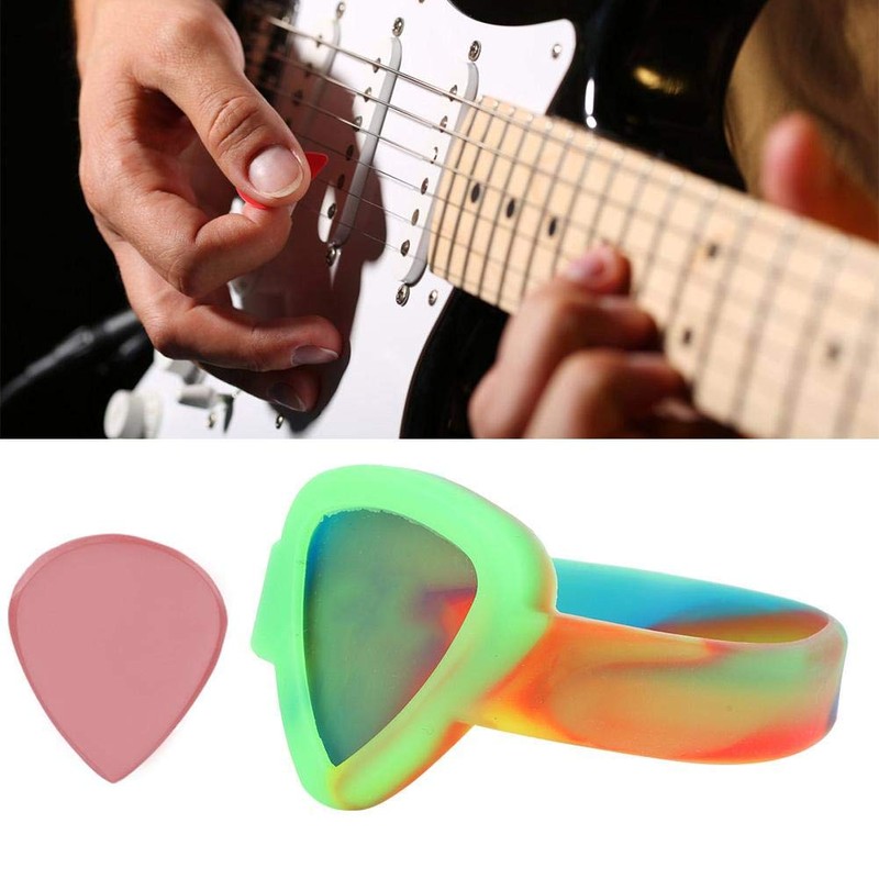 RiToEasysports Guitar Plectrum Bracelet, Plectrum Holder, Plectrum Bracelet (Multi-Colour)