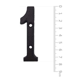BetLight House Numbers- 3 Inch Innovative Wrought Iron Numbers- Vintage Nail on Die Cast Mailbox Numbers/Number 1