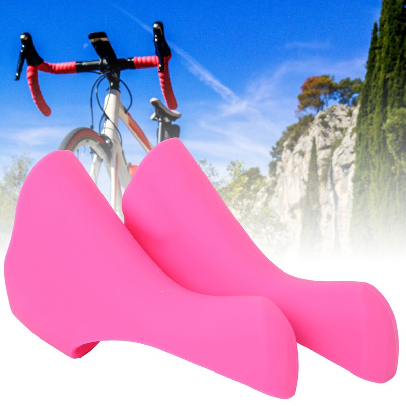 A Pair Silicone Road Bicycle Handlebar Protective Cover Comfortable Grips