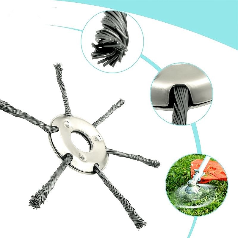 Grass Petrol Strimmer Head Indestructible Garden Lawn Mower, Strimmer Wire