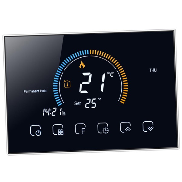 Housoutil Intelligent Thermostat Programmable Manual Smart Thermostat for Temperature Control