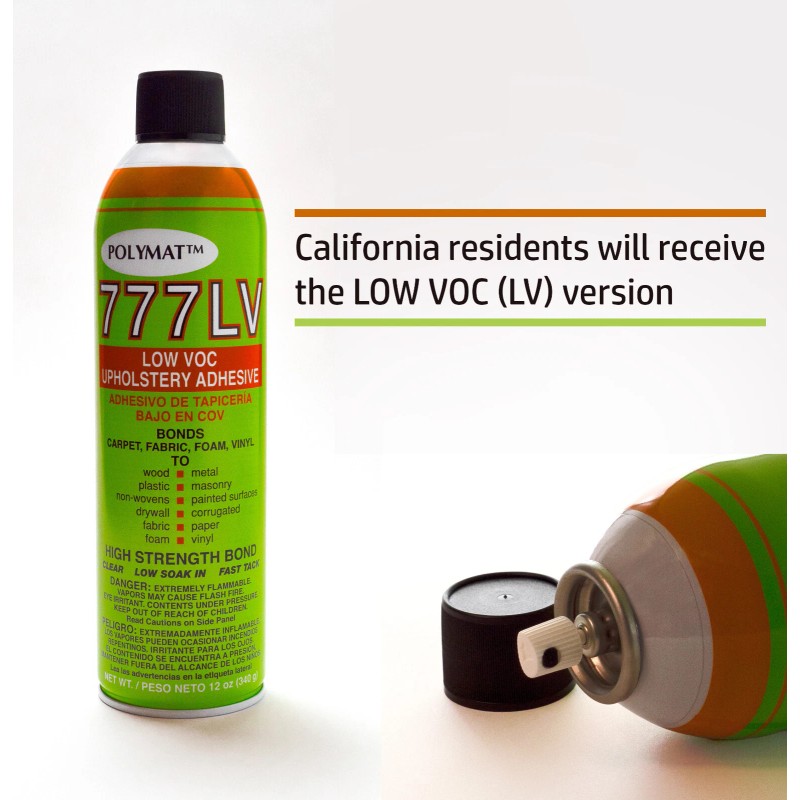 POLYMAT ™ 16ftx3.75ft BLACK +2 CANS 777 SPRAY GLUE ADHESIVE