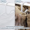 15" Compact Slim & Slimlink Interlocking Clothes Hangers, Space-Saving Lightweight
