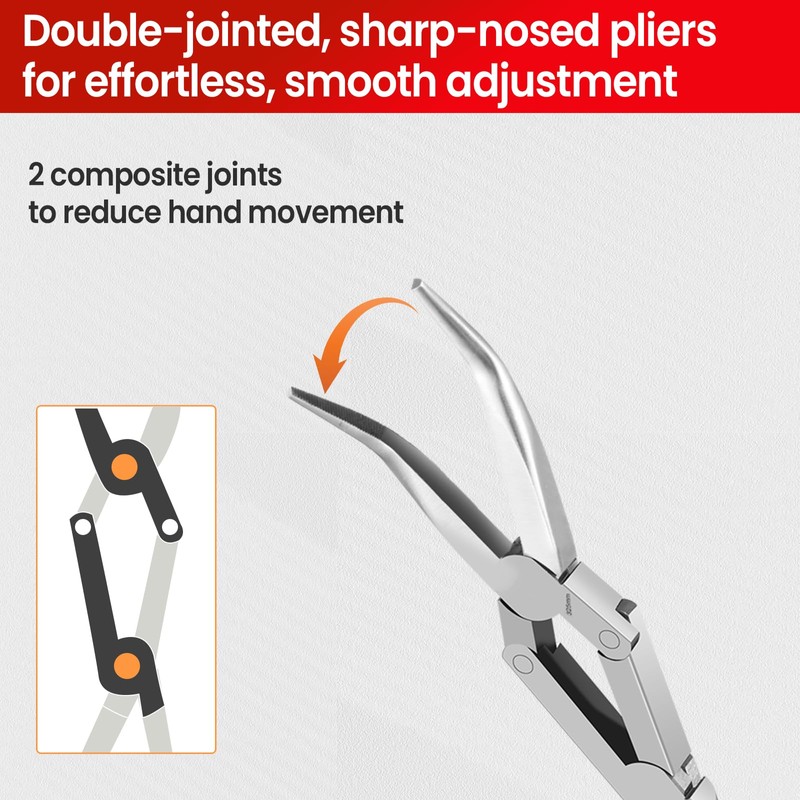 Long Reach Pliers with Comfort Grip Handle High Carbon Steel