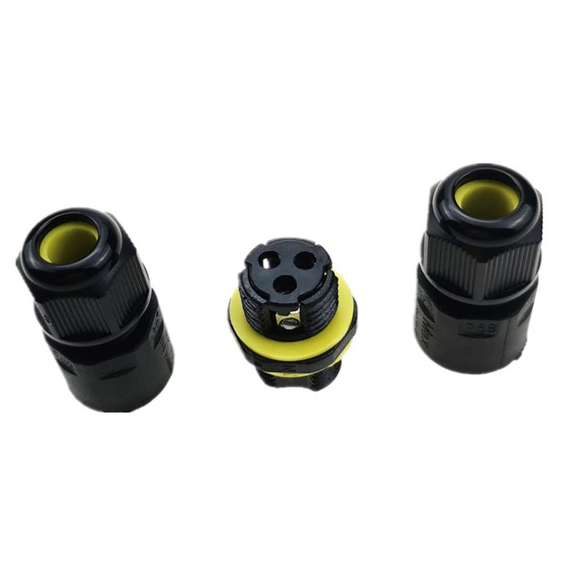 CENPEK 2Pcs Junction Box Outdoor Waterproof IP68 Electrical Cable Connector