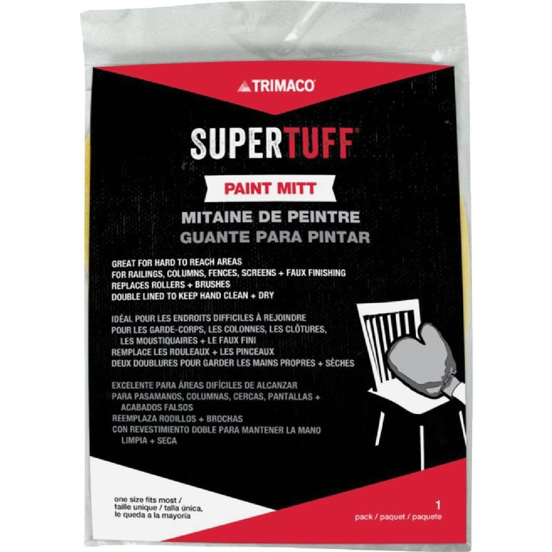 Trimaco SuperTuff Painter's Mitt with thumb , White|whites - 10901