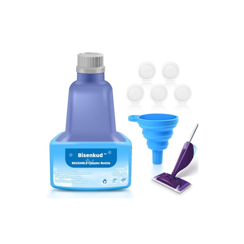 Bisenkud Refillable Bottle for Swiffer® Wet Jet™ Mop - 500ml