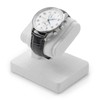 Woodten Single Watch Stand Display with Linen Lining - Compact