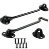 Hook and Eye Latch Barn Door Latch, 2 Pcs Stainless