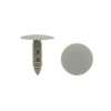 sourcingmap 100pcs Gray Plastic Push Type Fasteners Clip Rivet 8mm
