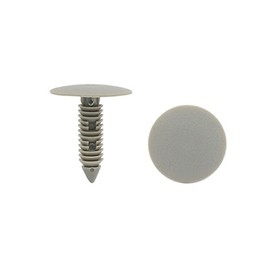 sourcingmap 100pcs Gray Plastic Push Type Fasteners Clip Rivet 8mm Hole Dia for Car Truck