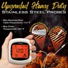 Nutrichef Bluetooth Meat Thermometer for Grilling and Smoking with 6