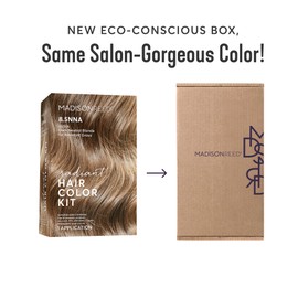 Madison Reed Radiant Hair Color Kit | 8.5NNA Dark Neutral Blonde (Lusia Blonde) for 100% Gray Hair Coverage | Salon Quality Permanent Hair Dye | PPD-Free & Ammonia-Free | (Packaging May Vary) 2 Pack