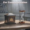 Empty Hourglass Fillable, Wooden Frame DIY Sand Timer, 10 Inch