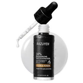 Suero de niacinamida al 10% para la cara, con Pantenol y Arbutina, 1.0 fl oz | Ayuda a mejorar el tono desigual de la piel, iluminador, calmante e hid