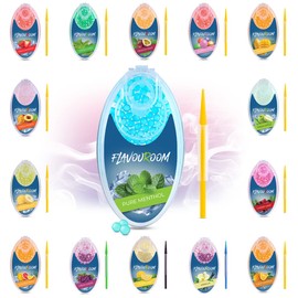 Flavouroom – Premium Aroma Balls Set of 100 | DIY Aroma Capsules Filter for Unforgettable Flavour | Including a Box for Storing the Aromatic Click Sleeve Balls (Pure Menthol)