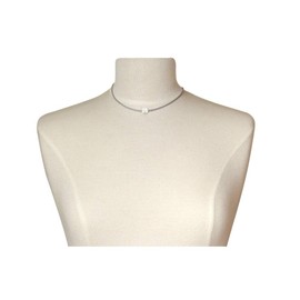 LES POULETTES BIJOUX - White Pearl Necklace 8-9 mm - Colours - Fuchsia