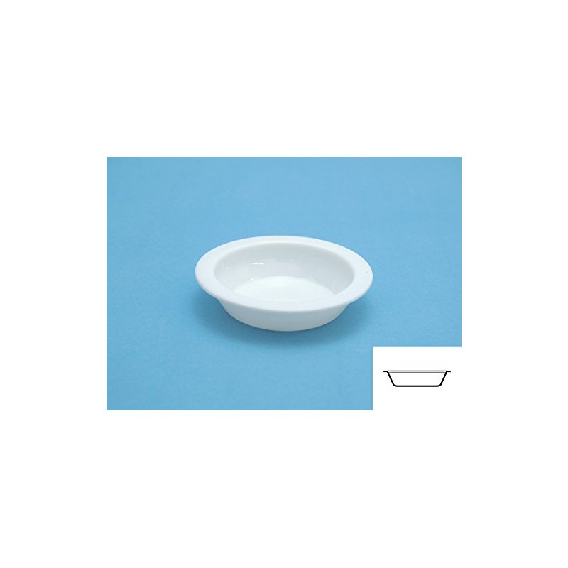 Wave OM-184 White Paint Plates, Flat Bottom, 6 Pieces, Paint