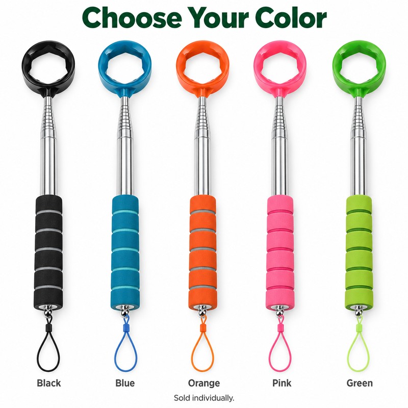 Retractable Golf Ball Picker – Lightweight Stainless Steel Golf Ball