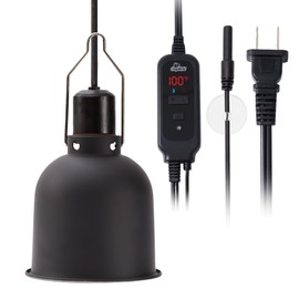 REPWILD 5.5/8.5 Inch Deep Dome Reptile Heat Lamp, Dome Lamp Reptile UVB Luminaire for Bearded Dragon, Turtle, Snake and Lizard Tanks (5.5inch deep)