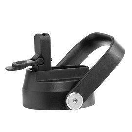 BUZIO Straw Lid with Large Handle & Dust-Proof Cover (BPA Free), Replacement Straw Cap for 2.16in Wide Mouth Stainless Steel Water Bottle with 2 Straws and Brushes, for 24oz,32oz,40oz,64oz,87oz,128oz