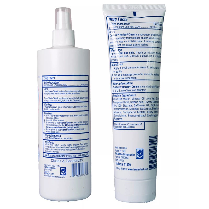CA-REZ Antibacterial Skin Cream w/ Aloe Vera, 1/EA 9.7oz 1/TB