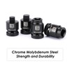 MIXPOWER 8 Pieces 1/2-inch Drive Pipe Plug Socket Set, SAE,
