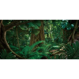 MIRRORANG 120x46cm Tropischer Dschungel Terrarium Hintergrund Grün Riesiger Baum Reptil Lebensraum Hintergrund Regenwald Aquarium Hintergrund