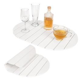 Stone Drying Mat for Kitchen Counter , Foldable 24"x16"Large Absorbent Diatomaceous Earth Dish Drying Mat, Quick Dry & Eco-Friendly for Dishes, Bottles, Cups Bathroom Any Countertop Non-Slip Mat