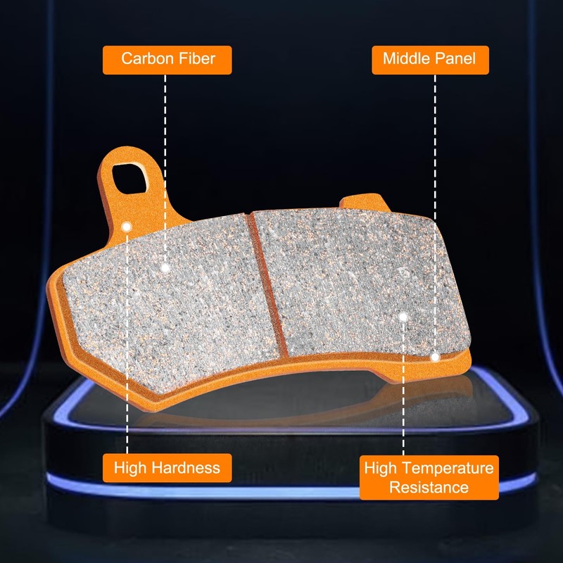 LE LEFOSSI Front and Rear Carbon Fiber Brake Pads Sets