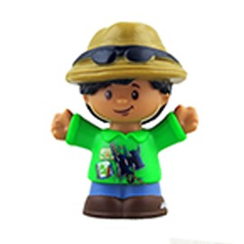 Replacement Part for Fisher-Price Little People Musical Zoo Train Playset - M0532 ~ Replacement Zookeeper Safari Guide Figure Jack