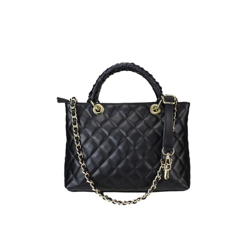 FrasiBags Genuine Quilted Leather Women's Leather Handbag Quilted Handbag Made