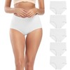 Molasus Women's Soft Cotton Underwear Briefs High Waisted Postpartum Panties