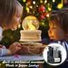 MJKOPEE Music Box Crystal Ball with Light, 3D Music Boxes