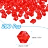 sourcing map 200pcs Fake Ice Rocks Acrylic Purplish Red Crystals