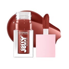 COVERGIRL Clean Fresh Jelly - Tinte de agua, tinte para labios y mejillas, a prueba de transferencia, hidratante, 50 moreras derretidas (caoba)