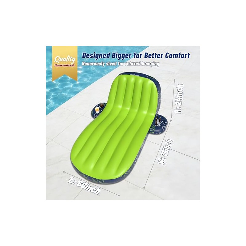 JOSEN Pool Floats Adult Heavy Duty, Inflatable Pool Lounger Float