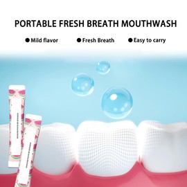 60PCS Travel Size Mouthwash,Portable Mini Mouthwash,Long-Lasting Freshness Travel Mouth Wash for Oral Care A27