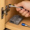 Mini Ratchet Screwdriver Bit Set with Reversible Handle, Magnetic Extension