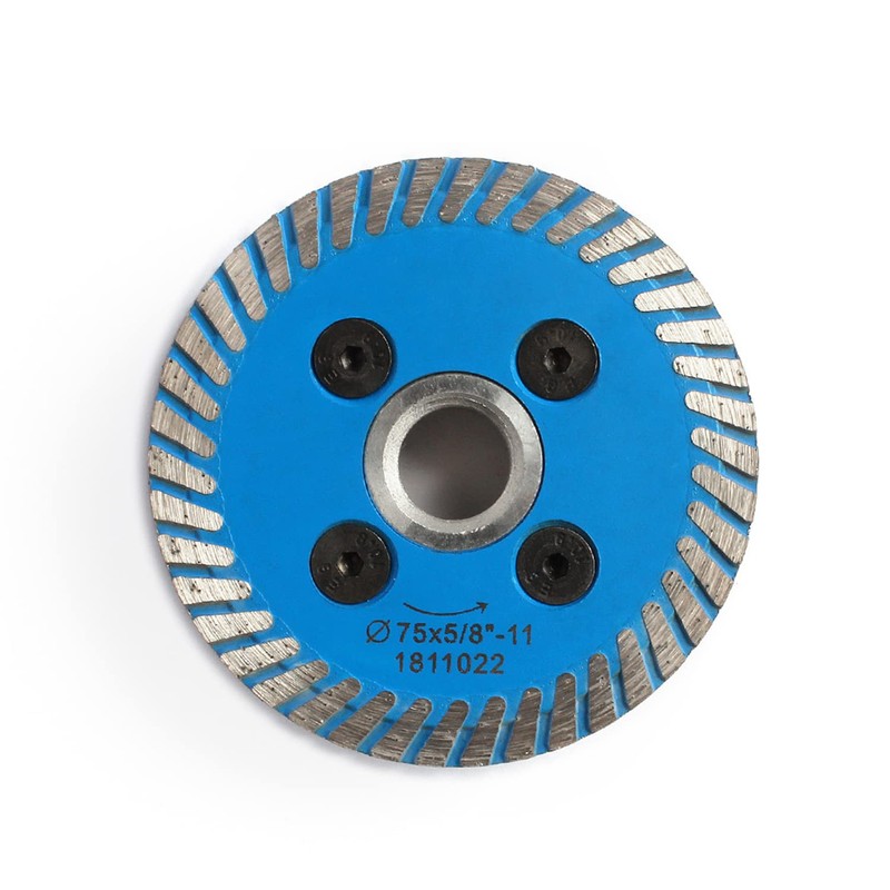 HOMESOM 75mm Diamond Cutting Blade with Removable FIange 5/8-11 Cutting