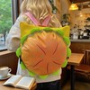 Cheeseburger Backpack, Hamburger Burger - Novelty Funny Yellow Casual Daypack,