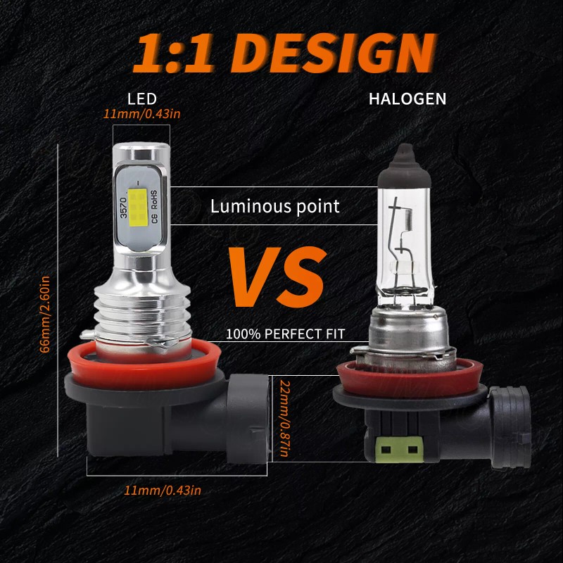 AUIMSOCO For Kenworth T680 2016-2019 6000K LED Headlight High Low