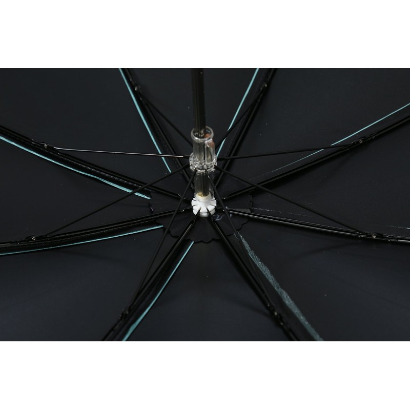 LCY Embroidered Lace Double-deck Anti-UV Parasol Sun/Rain/Snow Folding Umbrella-Yellow