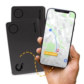 tag8 Dolphin Smart Sleek Wallet Tracker Card, Wallet Finder, Item Locator, Bluetooth Locator for Phone, Luggage, Passport, Works with Android & Apple Devices, Comes with 36-Month Battery Life, Pack 2